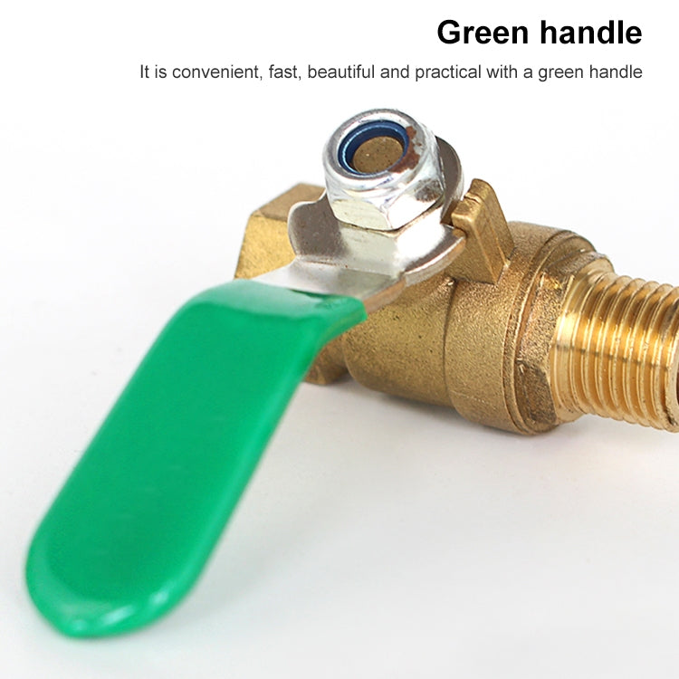 LAIZE Pneumatic Hose Barb Brass Shutoff Ball Valve, Specification:Thickened 10mm - Valve Series by LAIZE | Online Shopping UK | buy2fix