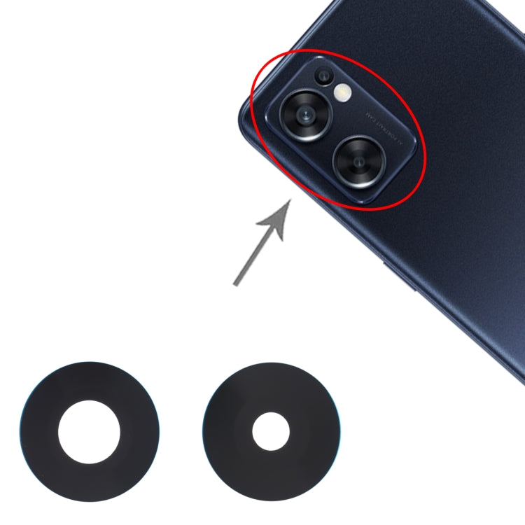 For OPPO Reno7 SE 5G/Finxd X5 Lite 10 PCS Back Camera Lens by buy2fix