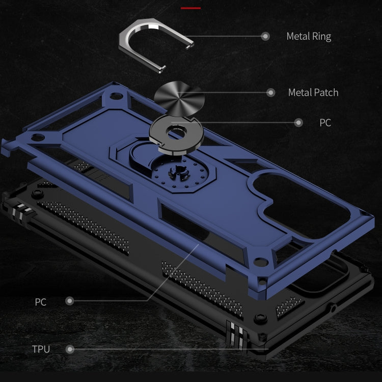 For Samsung Galaxy S23 Ultra 5G Shockproof TPU + PC Phone Case(Blue) - Galaxy S23 Ultra 5G Cases by buy2fix | Online Shopping UK | buy2fix