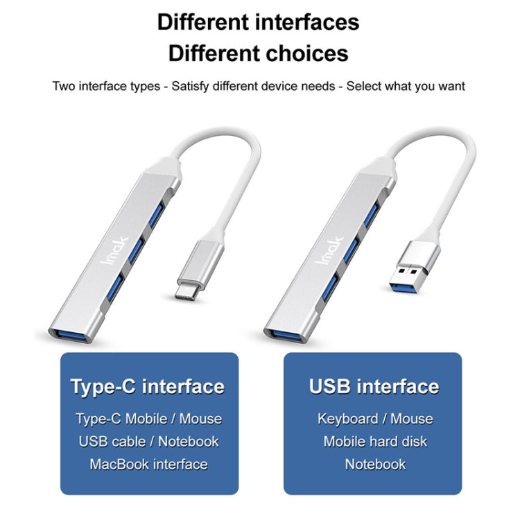 imak 4 in 1 Multifunctional Docking Station HUB, Interface:USB(Grey) - USB HUB by imak | Online Shopping UK | buy2fix