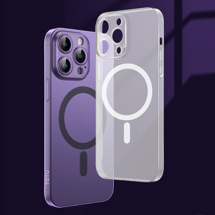 For iPhone 14 TOTUDESIGN AA-170 Zero Feeling Series Frosted Magsafe Phone Case(Light Purple) - iPhone 14 Cases by TOTUDESIGN | Online Shopping UK | buy2fix
