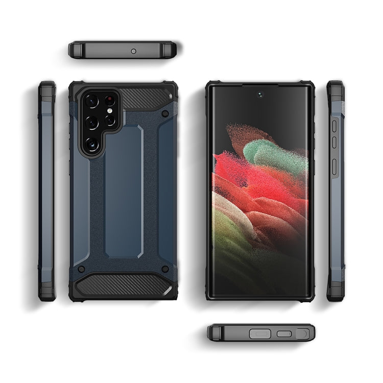 For Samsung Galaxy S23 Ultra 5G Magic Armor TPU Hard PC Phone Case(Grey) - Galaxy S23 Ultra 5G Cases by buy2fix | Online Shopping UK | buy2fix