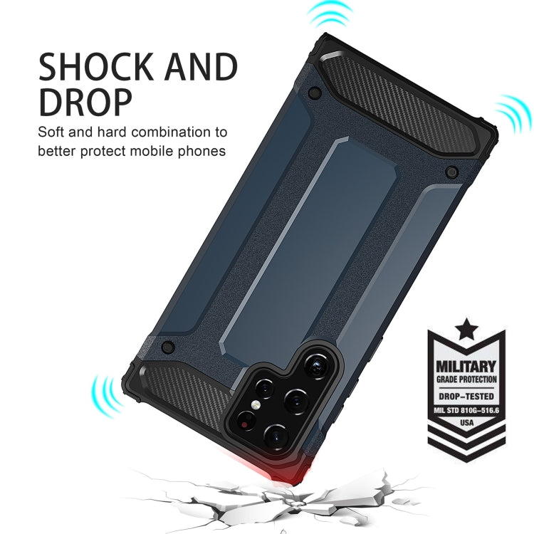 For Samsung Galaxy S23 Ultra 5G Magic Armor TPU Hard PC Phone Case(Grey) - Galaxy S23 Ultra 5G Cases by buy2fix | Online Shopping UK | buy2fix