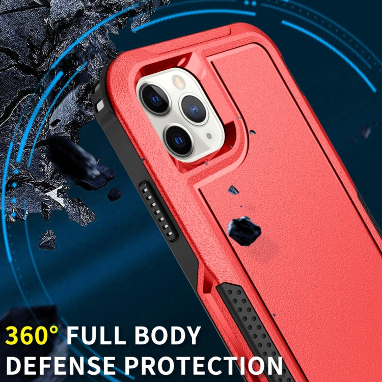 For iPhone 11 Pro Max 3 in 1 PC + TPU Shockproof Phone Case(Red) - iPhone 11 Pro Max Cases by buy2fix | Online Shopping UK | buy2fix