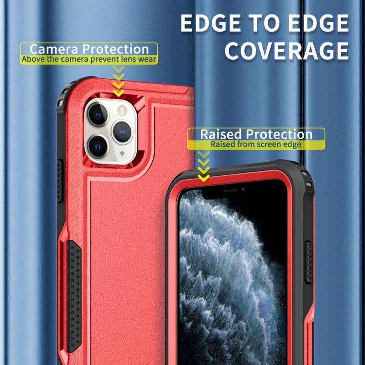 For iPhone 11 Pro Max 3 in 1 PC + TPU Shockproof Phone Case(Red) - iPhone 11 Pro Max Cases by buy2fix | Online Shopping UK | buy2fix