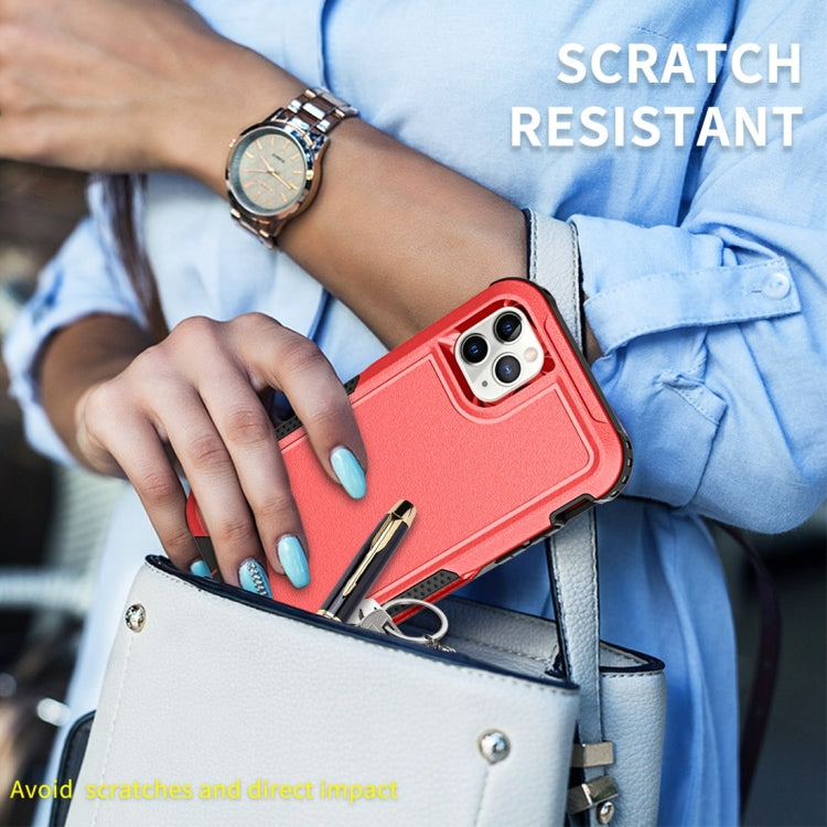 For iPhone 11 Pro Max 3 in 1 PC + TPU Shockproof Phone Case(Red) - iPhone 11 Pro Max Cases by buy2fix | Online Shopping UK | buy2fix