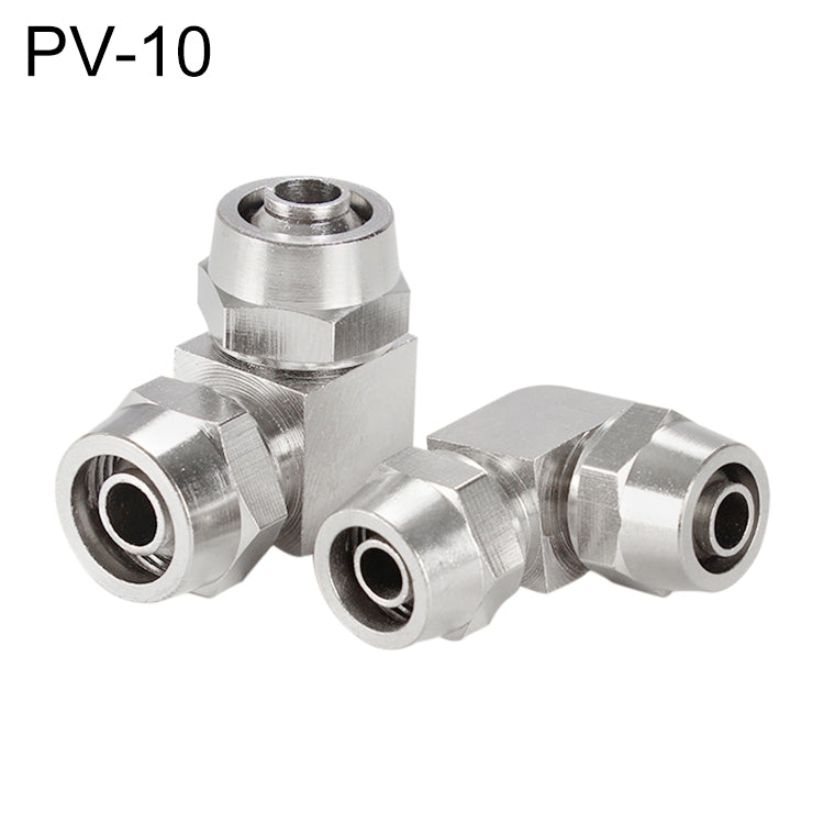PV-10 LAIZE Nickel Plated Copper Elbow Pneumatic Quick Connector - Interface Series by LAIZE | Online Shopping UK | buy2fix