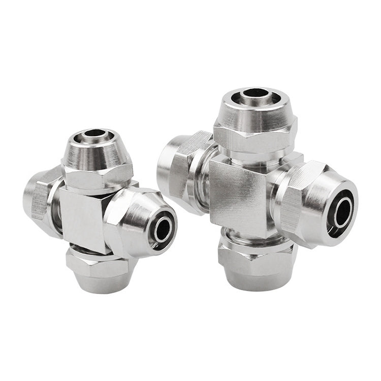 PZA-10 LAIZE Nickel Plated Copper Y-type Tee Pneumatic Quick Connector - Interface Series by LAIZE | Online Shopping UK | buy2fix
