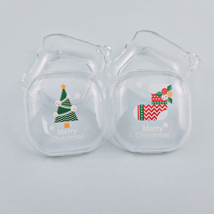 For Samsung Galaxy Buds Live Christmas Transparent TPU Earphone Case(Ragdoll) - Samsung Earphone Case by buy2fix | Online Shopping UK | buy2fix