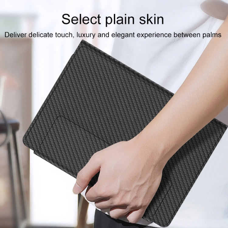 For Samsung Galaxy Z Fold4 5G Magnetic Folding Bluetooth Keyboard Leather Case(Black) - Samsung Keyboard by buy2fix | Online Shopping UK | buy2fix
