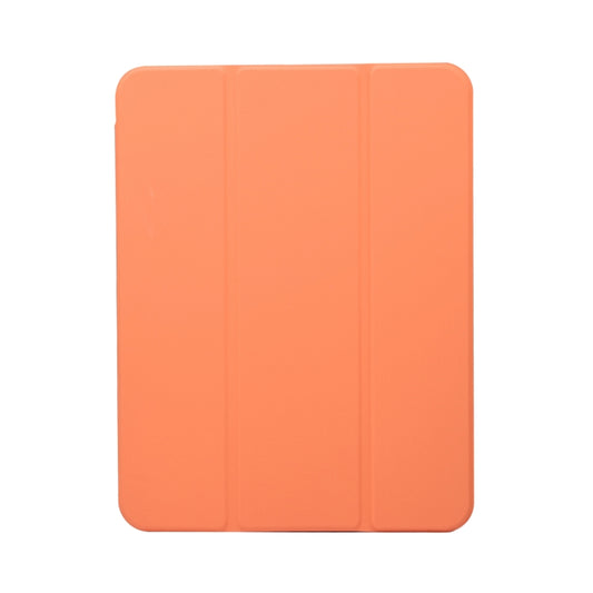 For iPad 2025 / 2022 3-folding Electric Pressed Skin Texture Leather Tablet Case(Orange) - iPad 2025 / 2022 Cases by buy2fix | Online Shopping UK | buy2fix