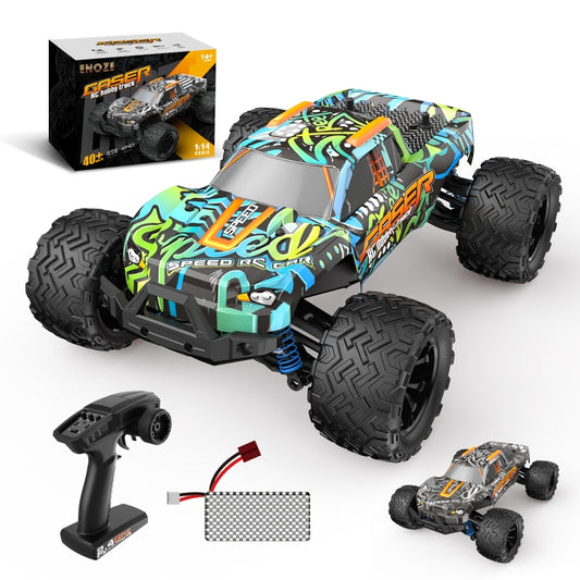 9000E 1:14 Full Scale Remote Control 4WD High Speed Car(Graffiti Blue) by buy2fix