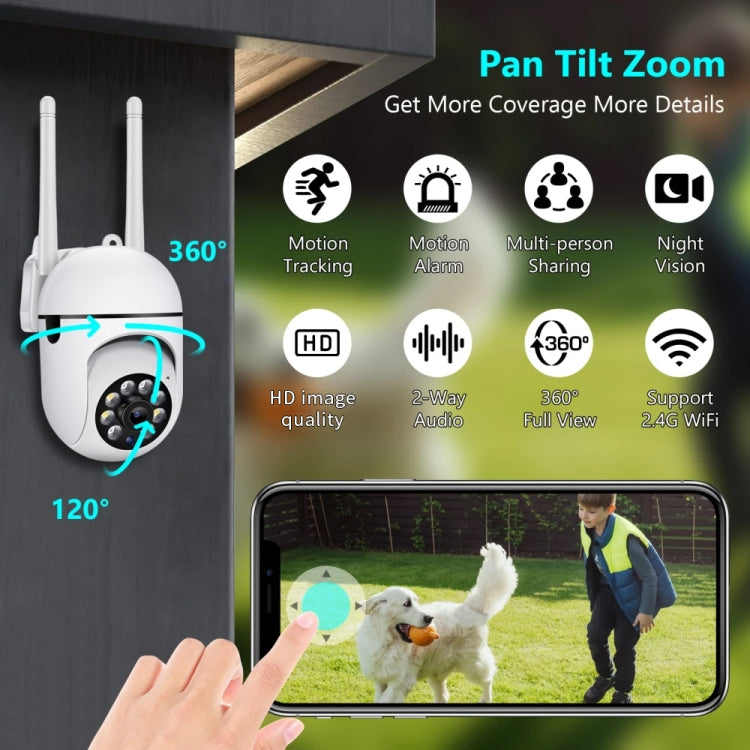 A7 1080P HD Wireless WiFi Smart Surveillance Camera Support Night Vision / Two Way Audio without Memory - Wireless Camera by buy2fix | Online Shopping UK | buy2fix
