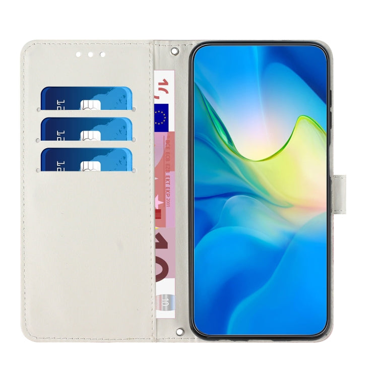 For Samsung Galaxy S23+ 5G Painted Marble Pattern Leather Phone Case(Pink Purple) - Galaxy S23+ 5G Cases by buy2fix | Online Shopping UK | buy2fix