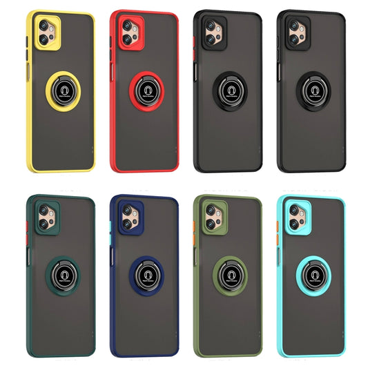 For Motorola Moto G32 Q Shadow 1 Series TPU + PC Phone Case with Ring(Red) by buy2fix
