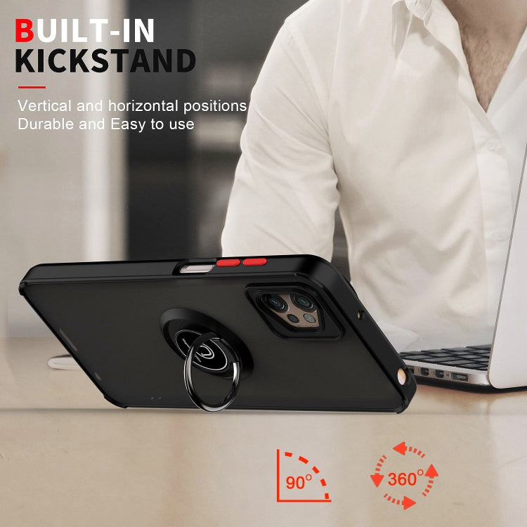 For Motorola Moto G32 Q Shadow 1 Series TPU + PC Phone Case with Ring(Red) by buy2fix