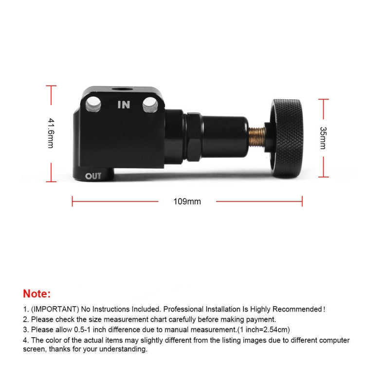 Car Brake Bias Proportioning Valve Pressure Regulator with 1/8-27 NPT Connectors - Brake System by buy2fix | Online Shopping UK | buy2fix