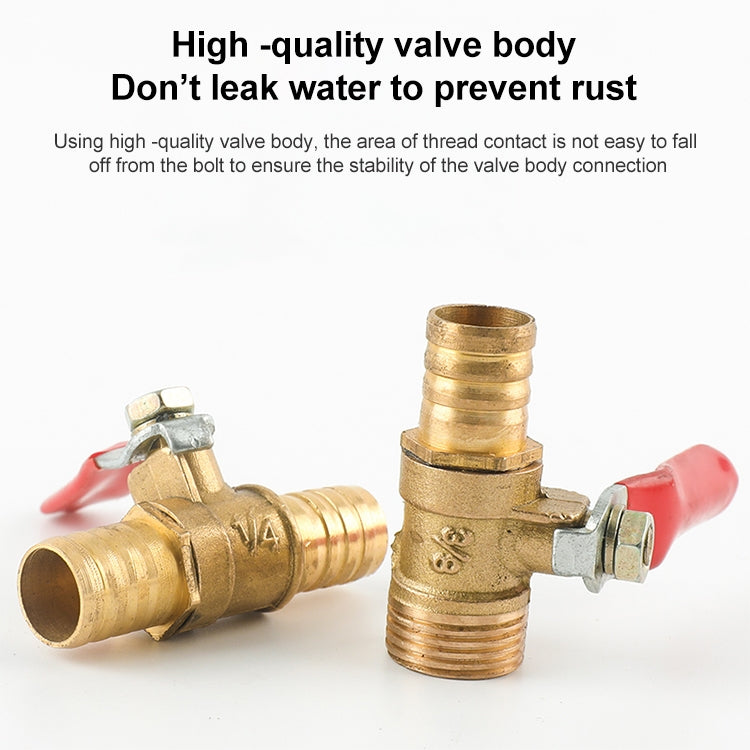 LAIZE Pneumatic Hose Connector Copper Ball Valve, Specification:Double Outside 1 1/8 inch - by LAIZE | Online Shopping UK | buy2fix