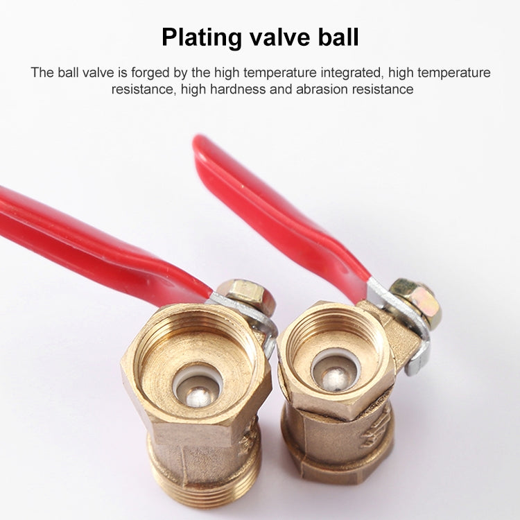 LAIZE Pneumatic Hose Connector Copper Ball Valve, Specification:Double Outside 1 1/8 inch - by LAIZE | Online Shopping UK | buy2fix
