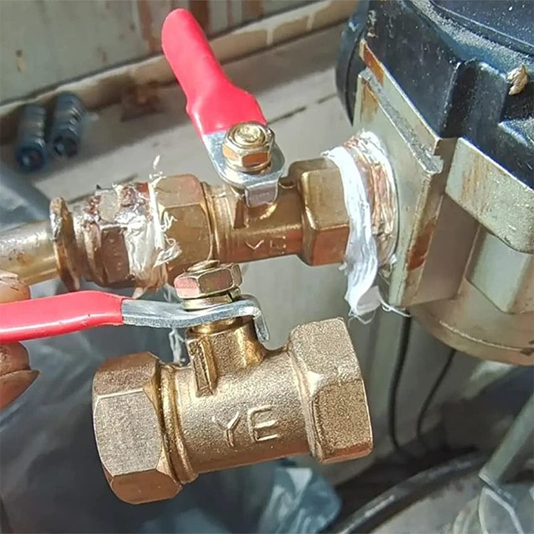 LAIZE Pneumatic Hose Connector Copper Ball Valve, Specification:Double Outside 1 1/8 inch by LAIZE