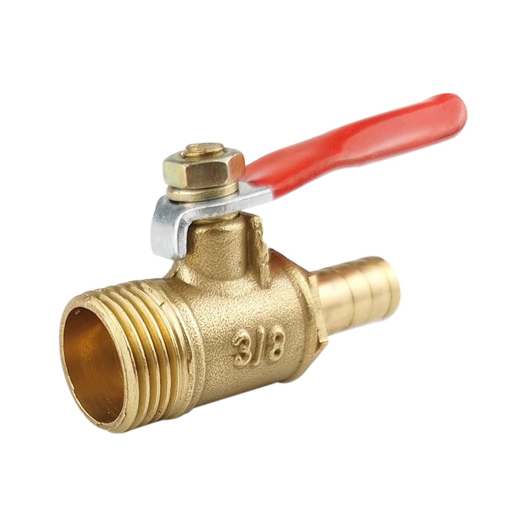 LAIZE Pneumatic Hose Connector Copper Ball Valve, Specification:Outside 3-Barb 8mm - Valve Series by LAIZE | Online Shopping UK | buy2fix
