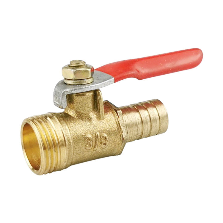 LAIZE Pneumatic Hose Connector Copper Ball Valve, Specification:Outside 3-Barb 10mm - Valve Series by LAIZE | Online Shopping UK | buy2fix