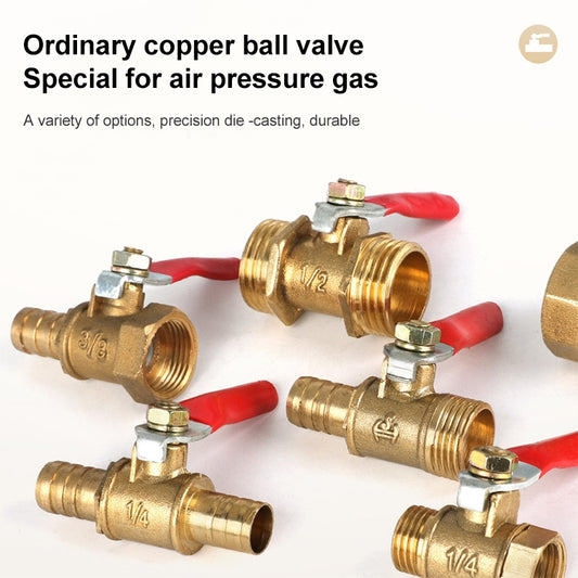LAIZE Pneumatic Hose Connector Copper Ball Valve, Specification:Outside 4-Barb 8mm by LAIZE