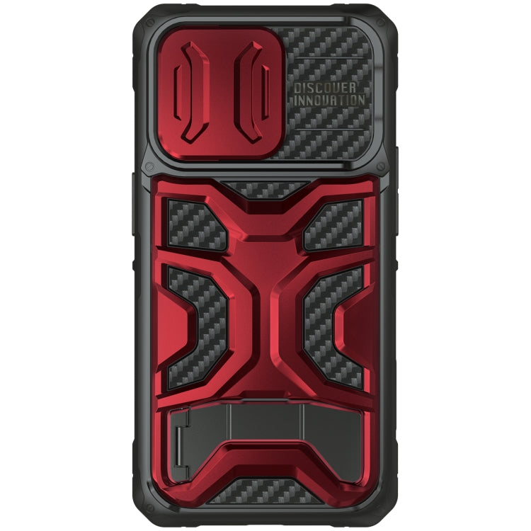 For iPhone 14 Pro NILLKIN Sliding Camera Cover Design TPU + PC Magnetic Phone Case(Red) - iPhone 14 Pro Cases by NILLKIN | Online Shopping UK | buy2fix