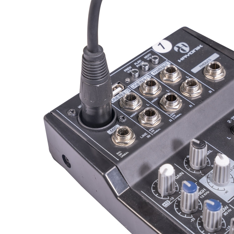 TC145BK19 6.35mm 1/4 inch TRS Male to XLR 3pin Male Audio Cable, Length:1.8m - Microphone Audio Cable & Connector by buy2fix | Online Shopping UK | buy2fix