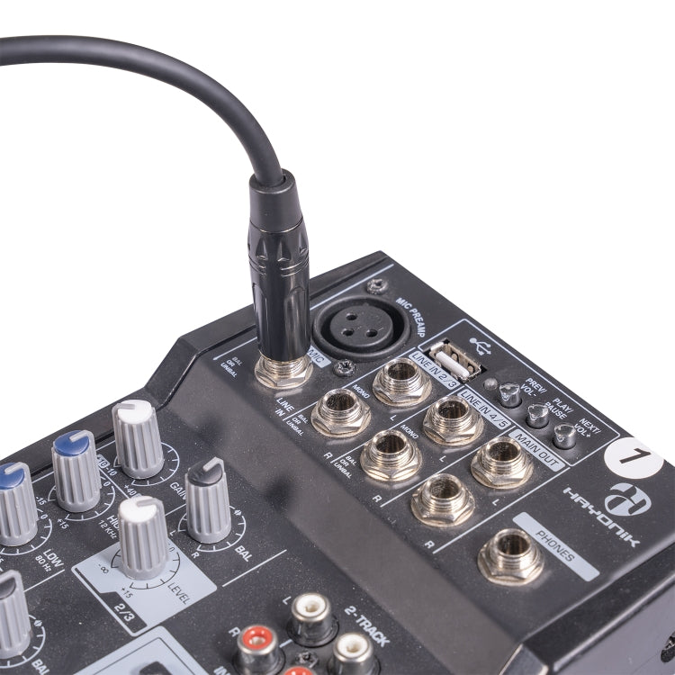 TC145BK19 6.35mm 1/4 inch TRS Male to XLR 3pin Male Audio Cable, Length:1.8m - Microphone Audio Cable & Connector by buy2fix | Online Shopping UK | buy2fix