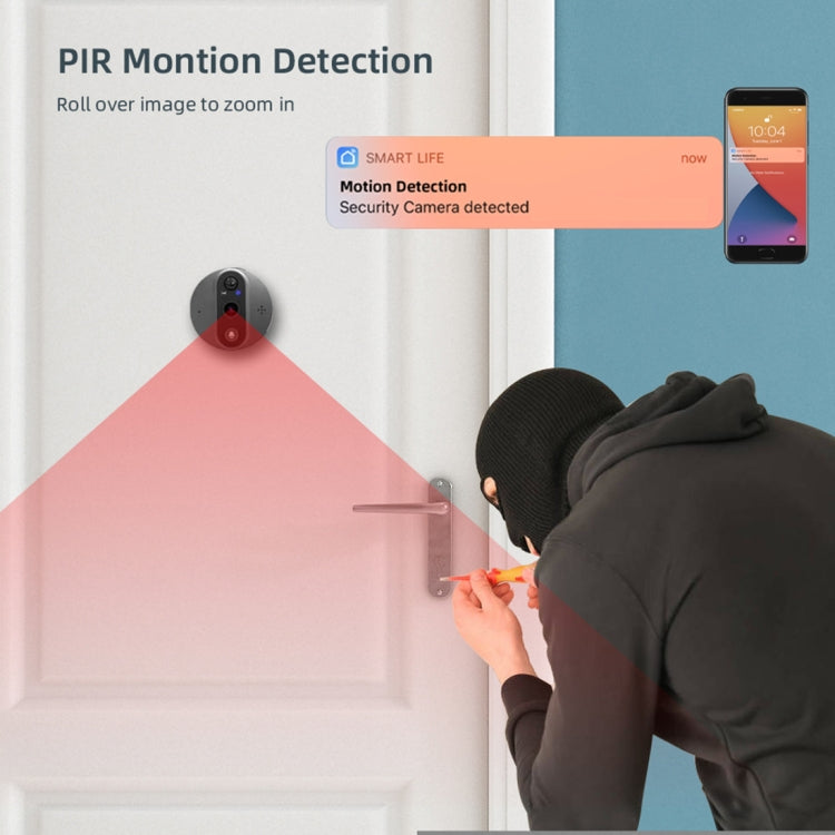 SY-38 4.3 inch WIFI Doorbell Viewer Support Night Vision & Motion Detection & Remote Voice by buy2fix