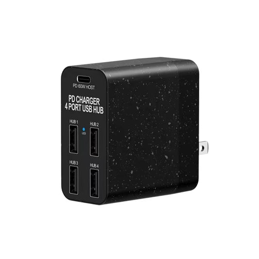 X83 65W Output USB-C / Type-C + 4 Ports USB HUB PD Charger, US Plug by buy2fix
