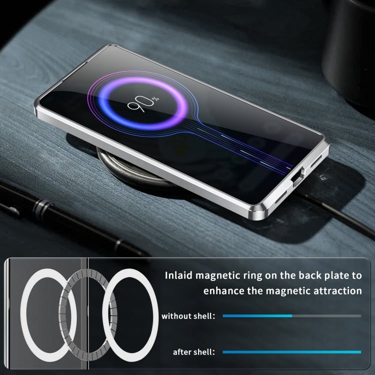 For Google Pixel 7 Pro MagSafe Magnetic Frosted Metal Phone Case(Silver) by buy2fix