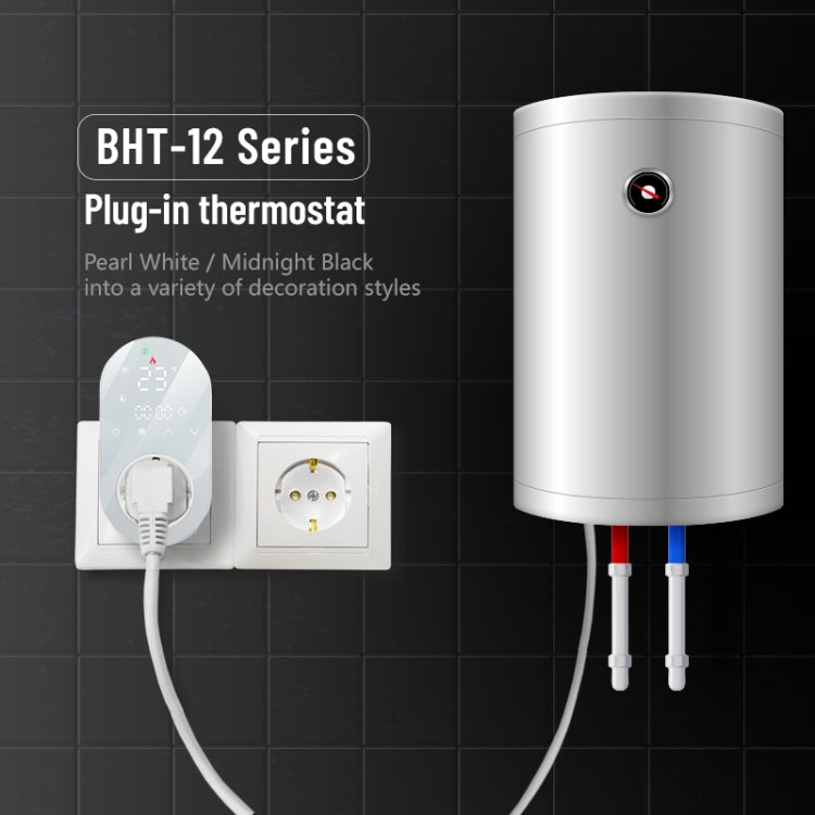 BHT12-EW Plug-in LED Thermostat With WiFi, EU Plug(White) - Thermostat & Thermometer by buy2fix | Online Shopping UK | buy2fix
