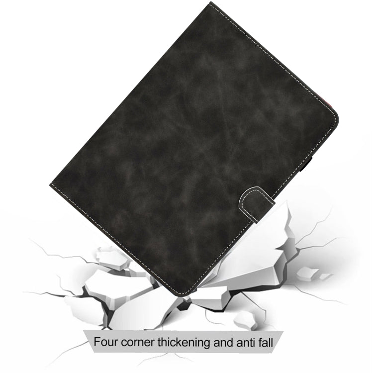 For iPad 2025 / 2022 Cowhide Texture Tablet Leather Smart Case(Grey) - iPad 2025 / 2022 Cases by buy2fix | Online Shopping UK | buy2fix