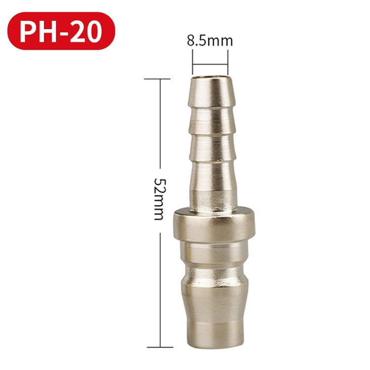 LAIZE PH-20 10pcs C-type Self-lock Pneumatic Quick Fitting Connector - Interface Series by LAIZE | Online Shopping UK | buy2fix