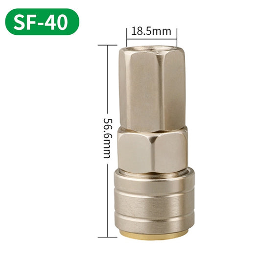 LAIZE SF-40 10pcs C-type Self-lock Pneumatic Quick Fitting Connector by LAIZE