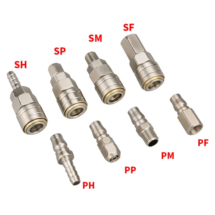 LAIZE SF+PF-40 10pcs C-type Self-lock Pneumatic Quick Fitting Connector - Interface Series by LAIZE | Online Shopping UK | buy2fix