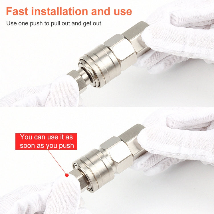 LAIZE SF+PF-40 10pcs C-type Self-lock Pneumatic Quick Fitting Connector - Interface Series by LAIZE | Online Shopping UK | buy2fix