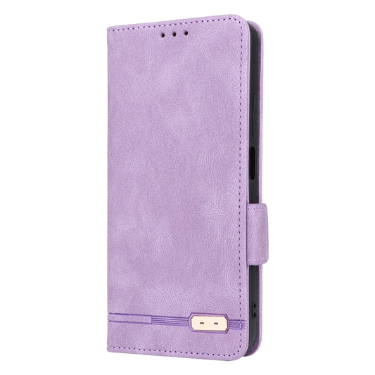 For Realme C33 Magnetic Clasp Leather Phone Case(Purple) by buy2fix