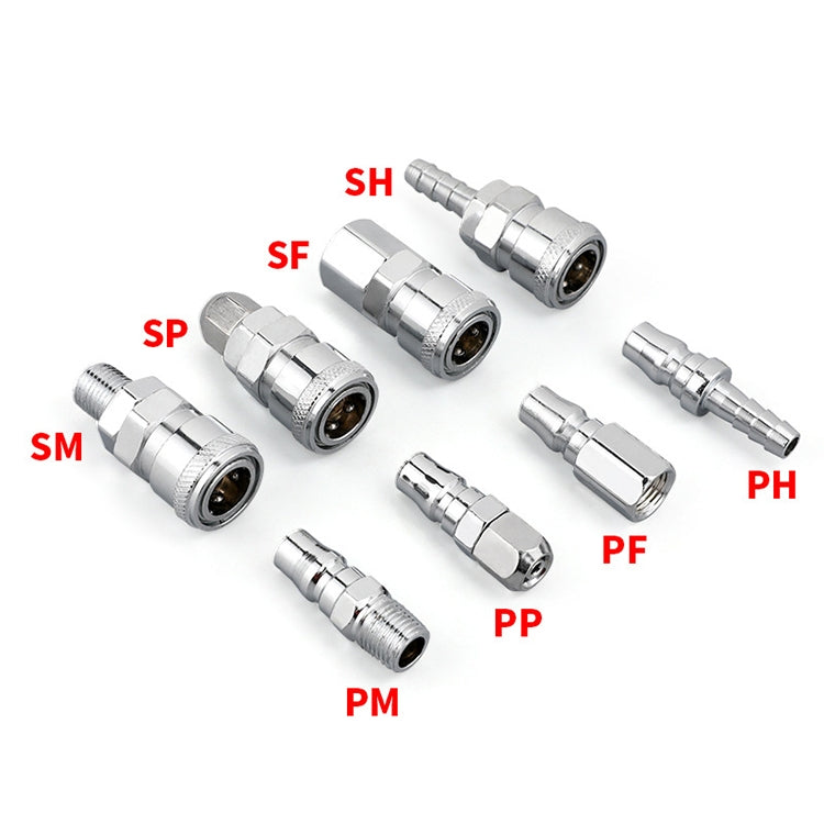 LAIZE PF-20 10pcs C-type Self-lock Air Tube Pneumatic Quick Fitting Connector - Interface Series by LAIZE | Online Shopping UK | buy2fix