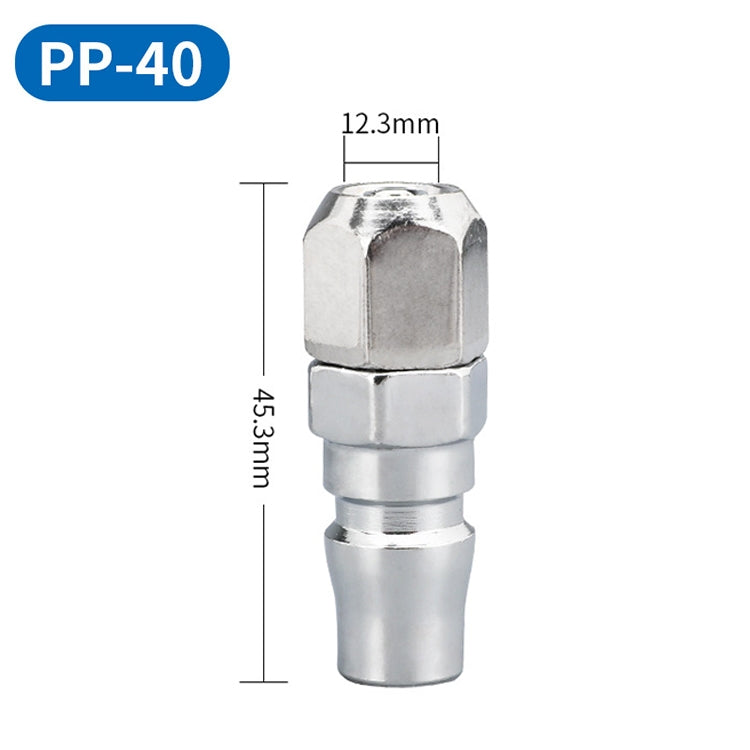 LAIZE PP-40 10pcs C-type Self-lock Air Tube Pneumatic Quick Fitting Connector - Interface Series by LAIZE | Online Shopping UK | buy2fix