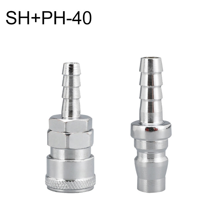 LAIZE SH+PH-40 10pcs C-type Self-lock Air Tube Pneumatic Quick Fitting Connector - Interface Series by LAIZE | Online Shopping UK | buy2fix