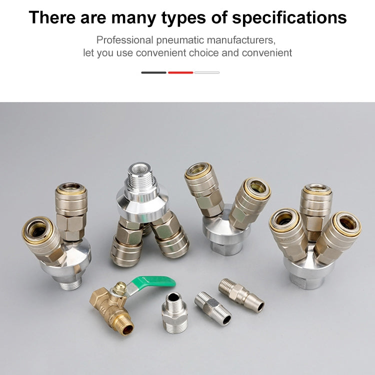 LAIZE Two Way G1/2 C-type Self-lock Pneumatic Components - Interface Series by LAIZE | Online Shopping UK | buy2fix