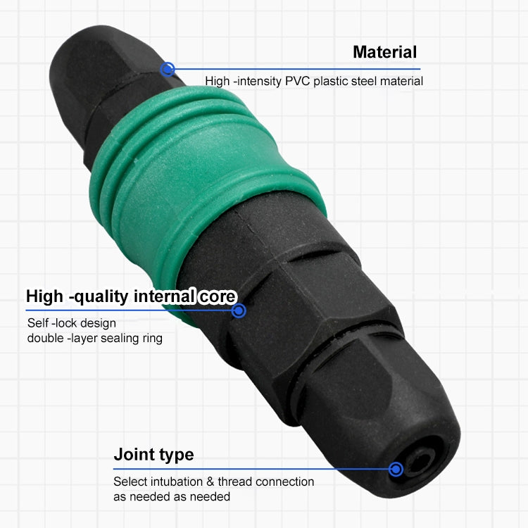 LAIZE SH+PH-20 10pcs Plastic Steel C-type Self-lock Pneumatic Components - Interface Series by LAIZE | Online Shopping UK | buy2fix