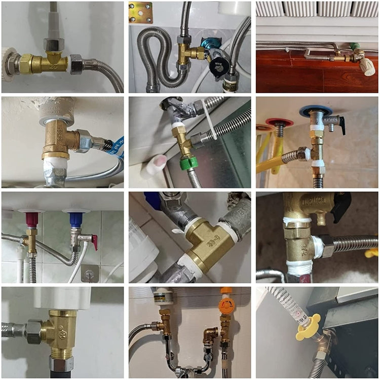 LAIZE Internal Thread Plumbing Copper Pipe Fittings, Caliber:1 Point(Three Way) by LAIZE