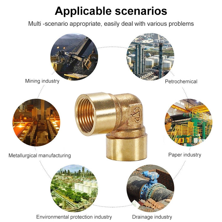 LAIZE Internal Thread Plumbing Copper Pipe Fittings, Caliber:3 Point(Elbow) by LAIZE