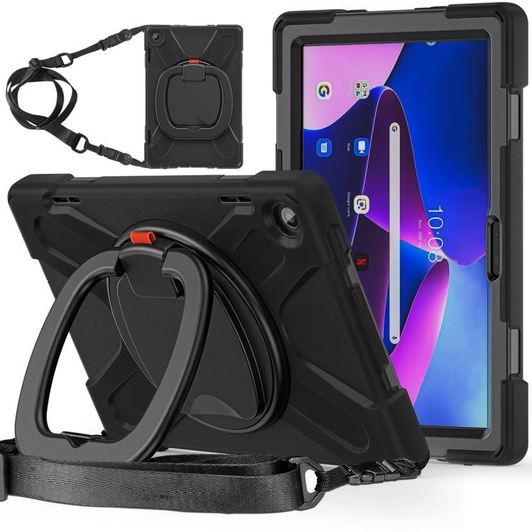 For Lenovo Tab M10 10.1 3rd Gen Silicone + PC Protective Tablet Case(Black) - Lenovo by buy2fix | Online Shopping UK | buy2fix