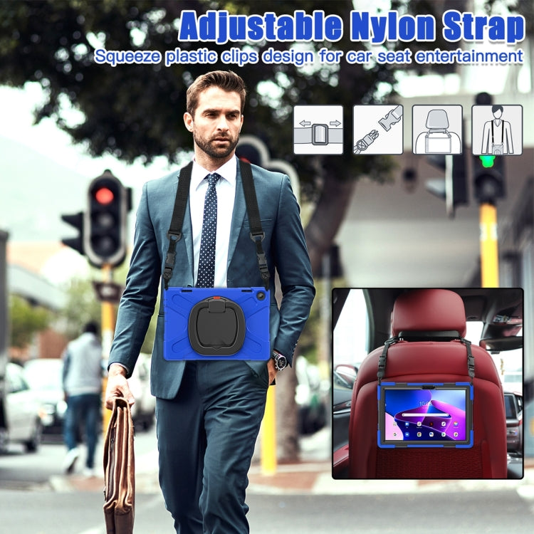 For Lenovo Tab M10 10.1 3rd Gen Silicone + PC Protective Tablet Case(Blue) by buy2fix
