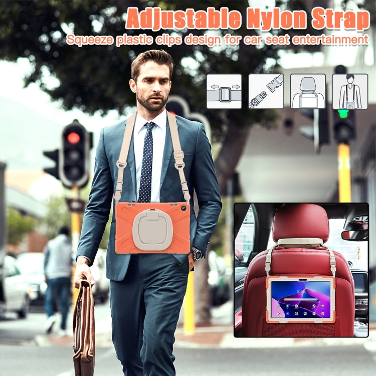 For Lenovo Tab M10 10.1 3rd Gen Silicone + PC Protective Tablet Case(Orange) by buy2fix
